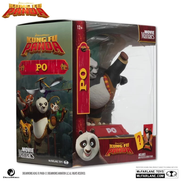 11. McFarlane Movie Maniacs Kung Fu Panda Po Figura, 17cm