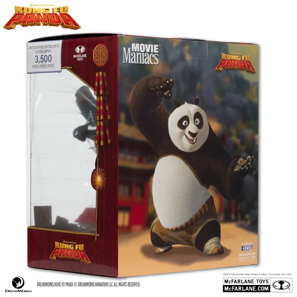 12. McFarlane Movie Maniacs Kung Fu Panda Po Figura, 17cm