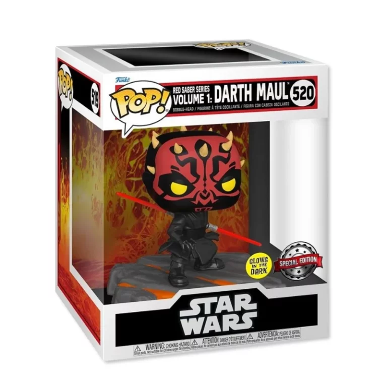 01. Funko Pop! Deluxe Star Wars Darth Maul (GITD) #520