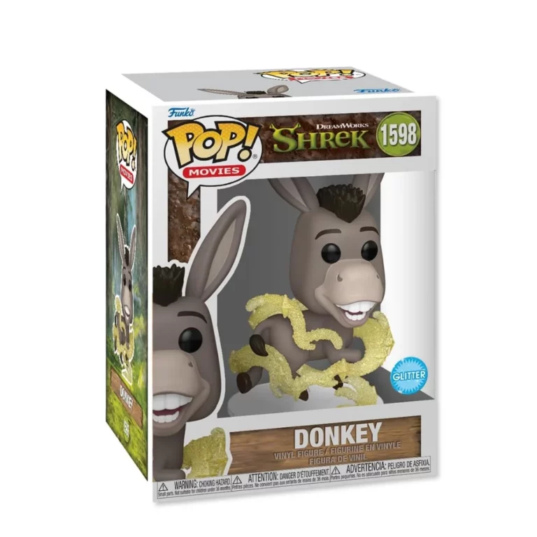 01. Funko Pop! Movies Shrek 30th Anniversary Donkey (Glitter) #1598