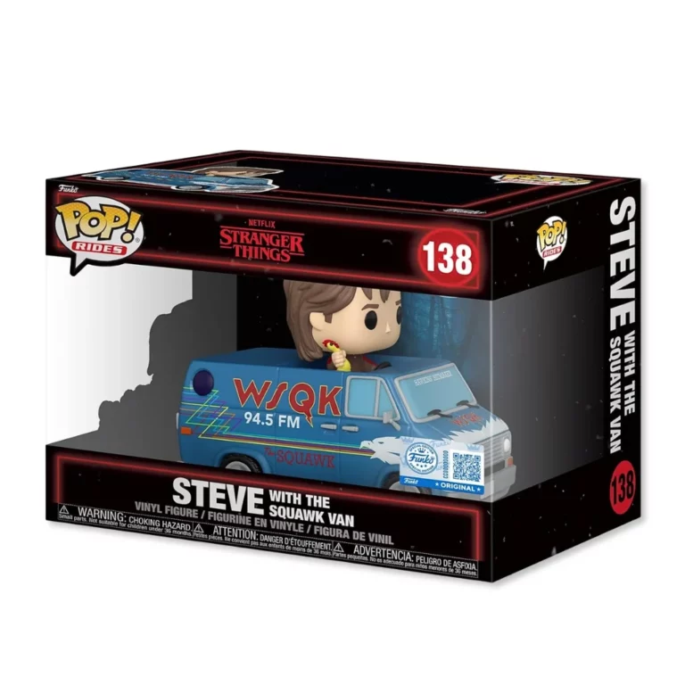 01. Funko Pop! Rides Stranger Things Steve With The Squawk Van #138