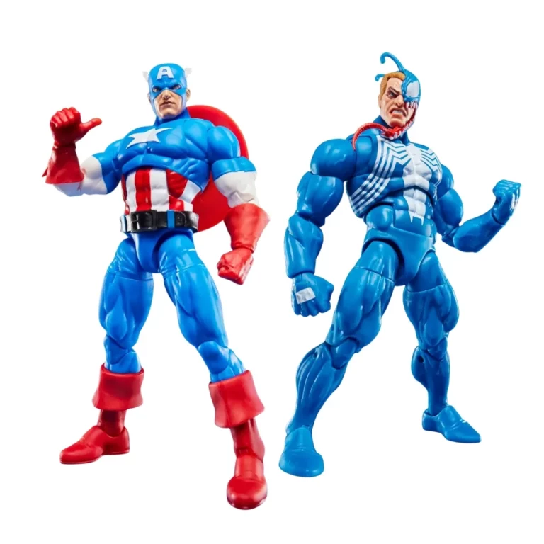 01. Marvel Legends Series Captain America Vs. Venom Figure, 15cm