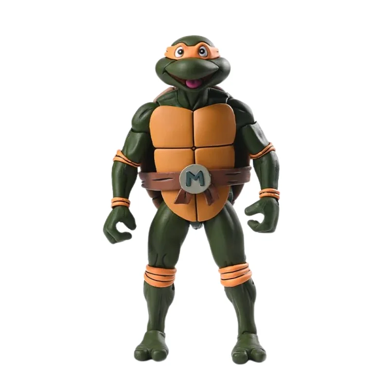 01. NECA Teenage Mutant Ninja Turtles Michelangelo (Cartoon) Figura, 18cm