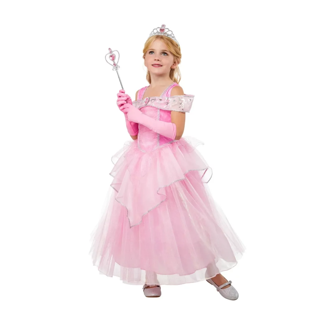 01. Pink Princess Dječji Kostim, 5 6 Godina