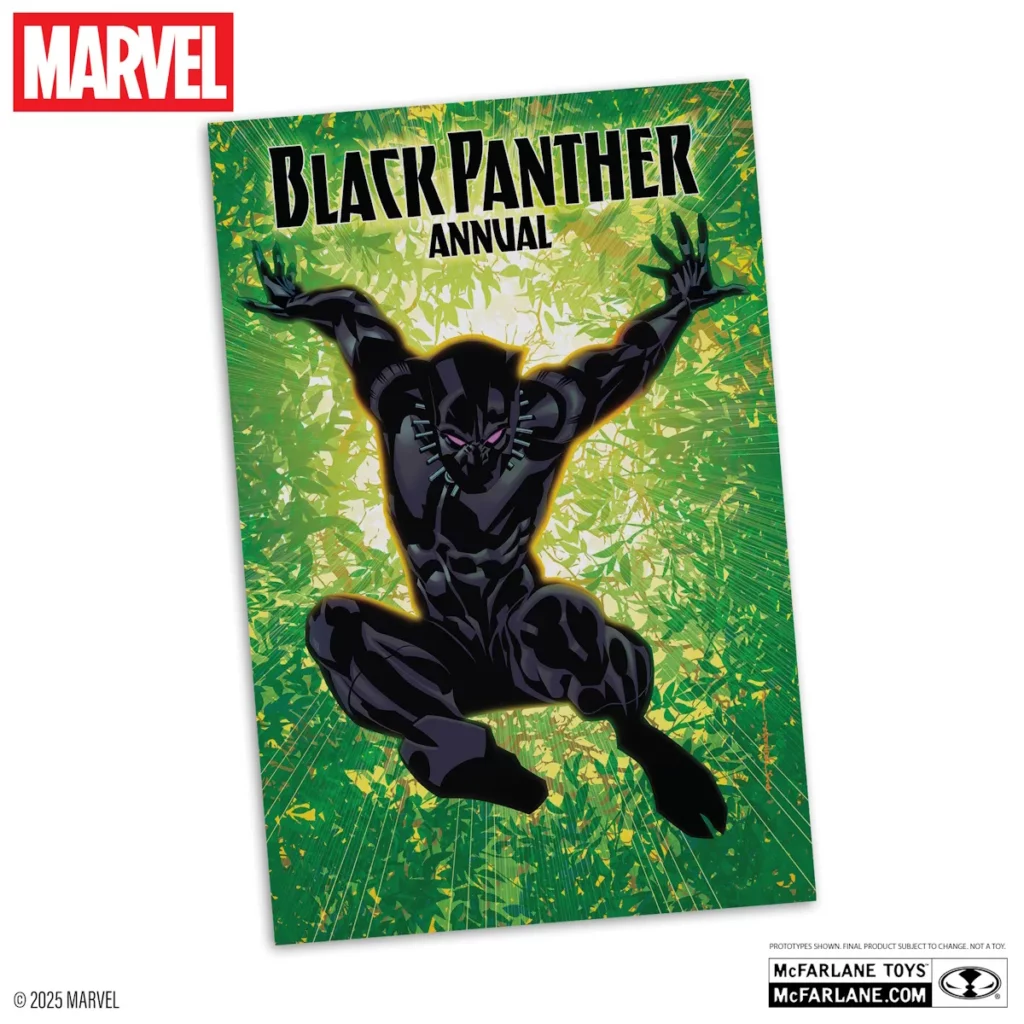 02. McFarlane Marvel Black Panther Figura, 29cm + Strip