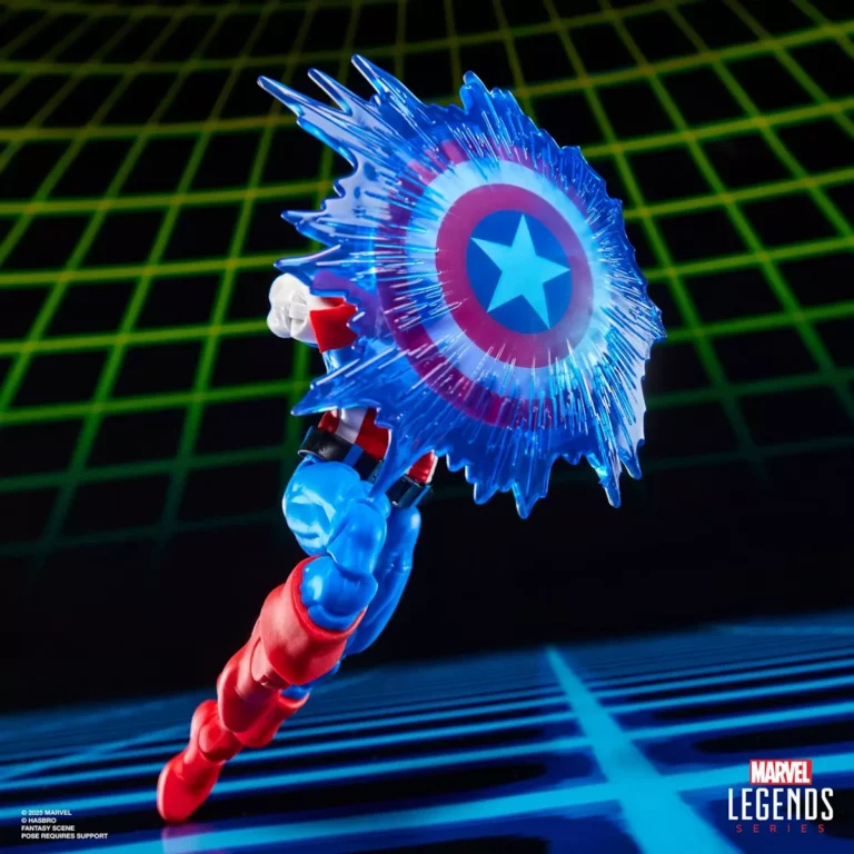 03. Marvel Legends Series Captain America Vs. Venom Figure, 15cm