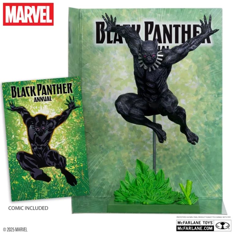 03. McFarlane Marvel Black Panther Figura, 29cm + Strip