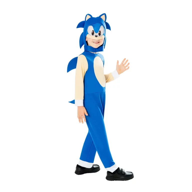 03. Sonic The Hedgehog Dječji Kostim, 7 8 Godina