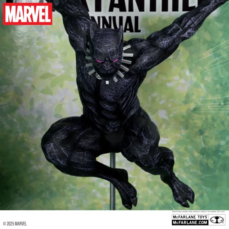 05. McFarlane Marvel Black Panther Figura, 29cm + Strip