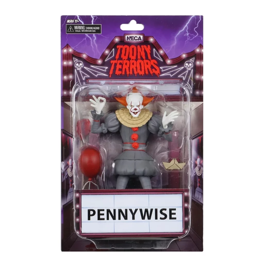 05. NECA Toony Terrors Pennywise Figura, 15cm