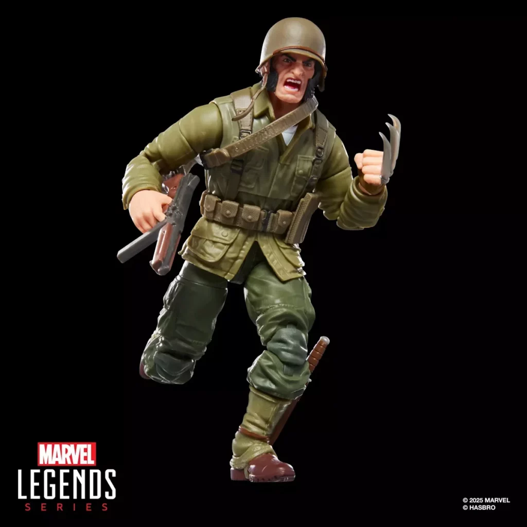 06. Marvel Legends Series Wolverine (WWII Logan) Figura, 15cm