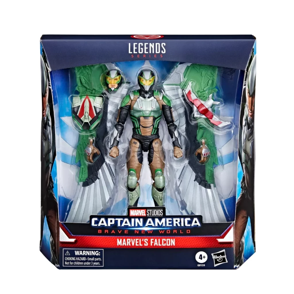 08. Marvel Legends Series Captain America Marvel's Falcon Figura, 15cm