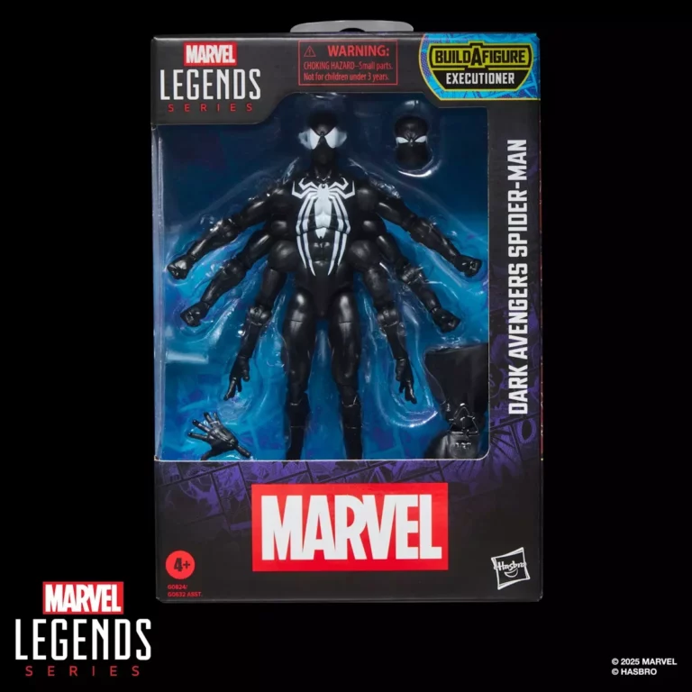 08. Marvel Legends Series Dark Avengers Spider Man Figura, 15cm