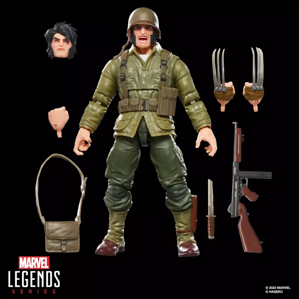08. Marvel Legends Series Wolverine (WWII Logan) Figura, 15cm