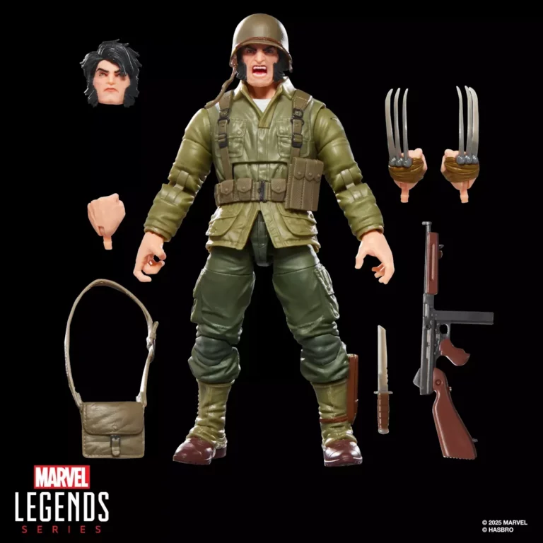 08. Marvel Legends Series Wolverine (WWII Logan) Figura, 15cm