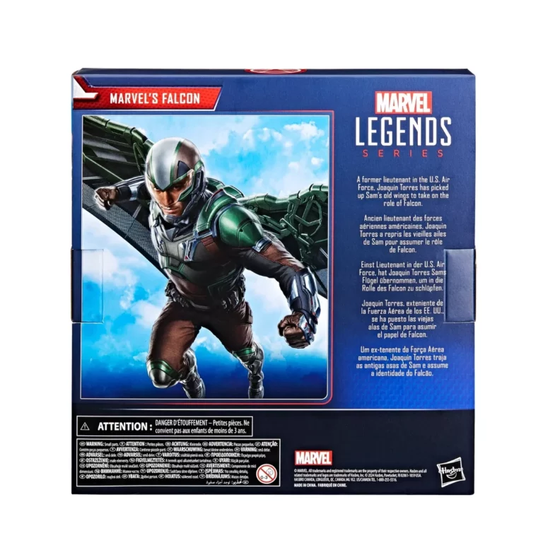 09. Marvel Legends Series Captain America Marvel's Falcon Figura, 15cm