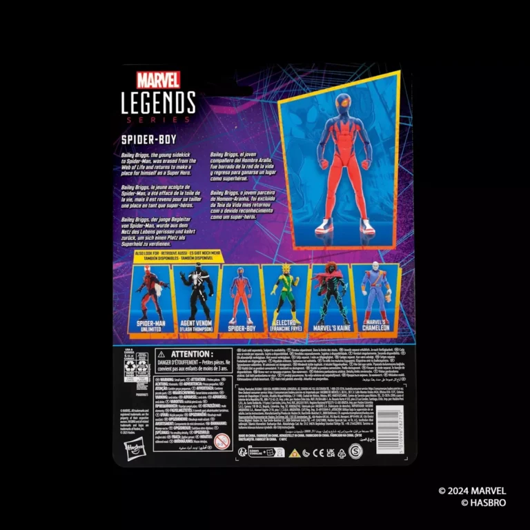 09. Marvel Legends Series Spider Boy Figura, 15cm