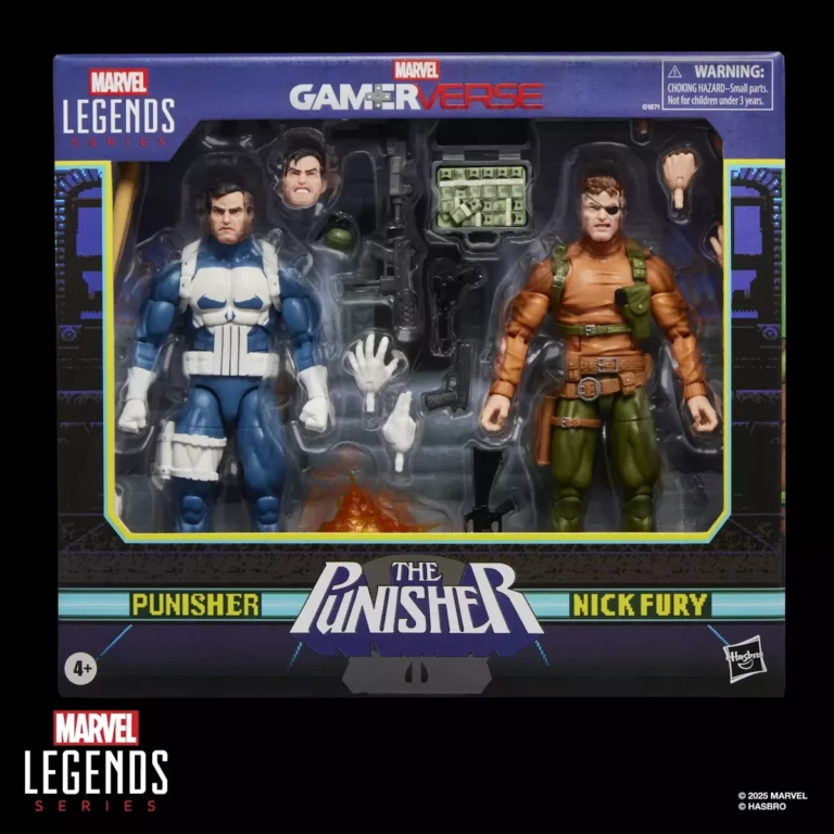 10. Marvel Legends Series Punisher And Nick Fury Figure, 15cm