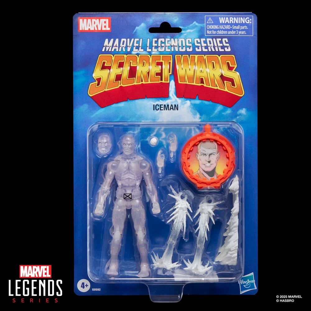 10. Marvel Legends Series Secret Wars Iceman Figura, 15cm