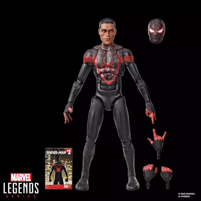 10. Marvel Legends Series Spider Man Ultimate Miles Morales Figura, 15cm