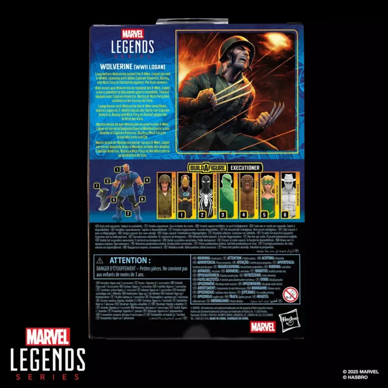 10. Marvel Legends Series Wolverine (WWII Logan) Figura, 15cm