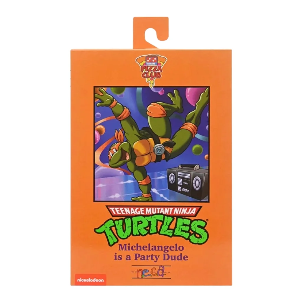 12. NECA Teenage Mutant Ninja Turtles Michelangelo (Cartoon) Figura, 18cm