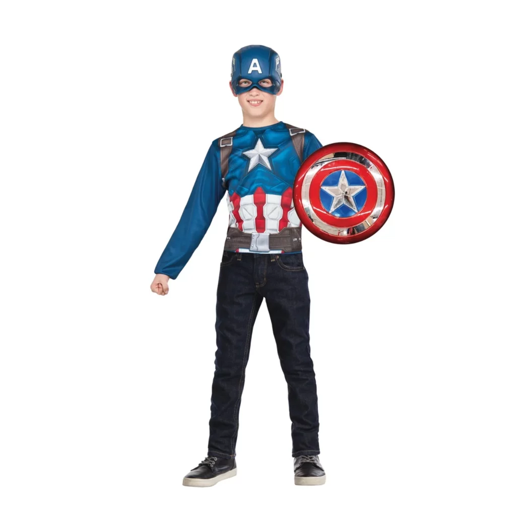 01. Captain America Costume Top Set