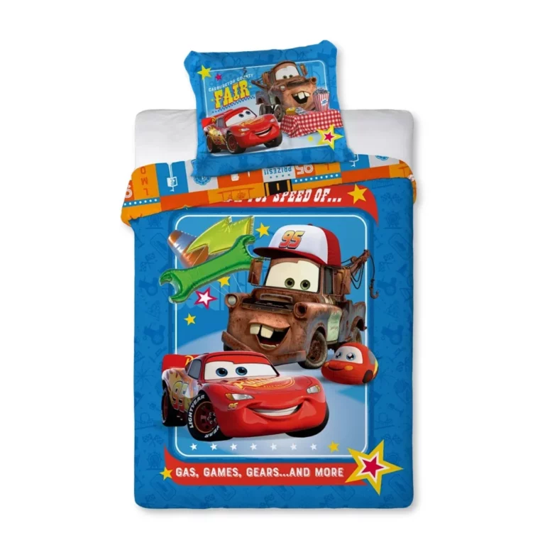 01. Disney Cars 'Fair' Posteljina Za Bebe, 100×135 Cm