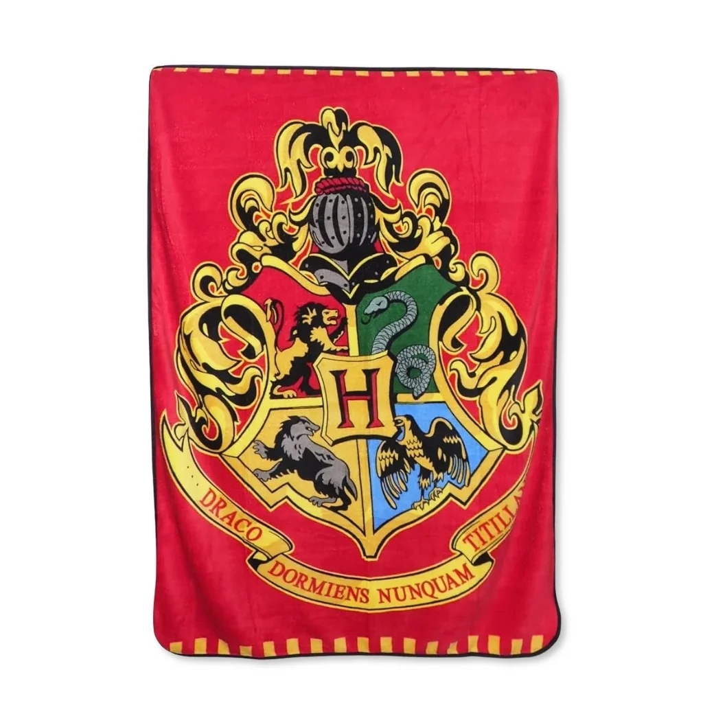 01. Harry Potter 'Hogwarts Crest' Deka, 120×150 Cm