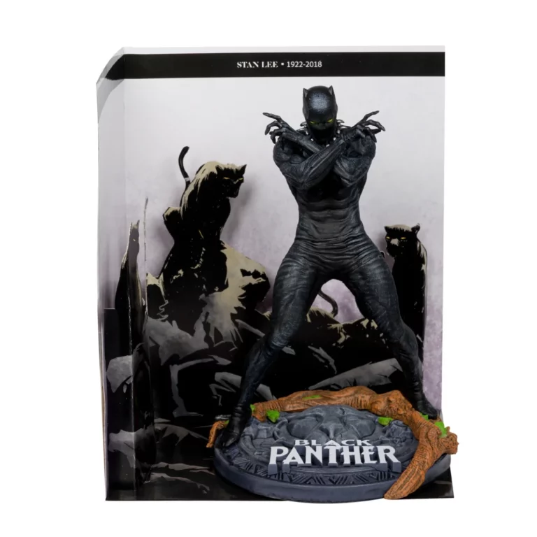 01. McFarlane Marvel Black Panther (Marvel Knights #4) Figura, 17cm