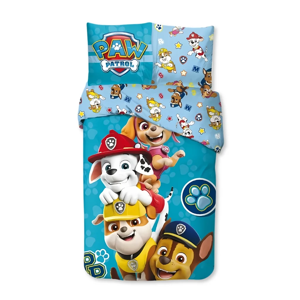 01. Paw Patrol 'Brave Paws' Dječja Posteljina, 140×200 Cm