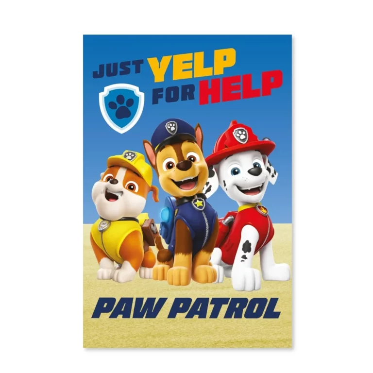 01. Paw Patrol 'Yelp' Deka, 100×150 Cm