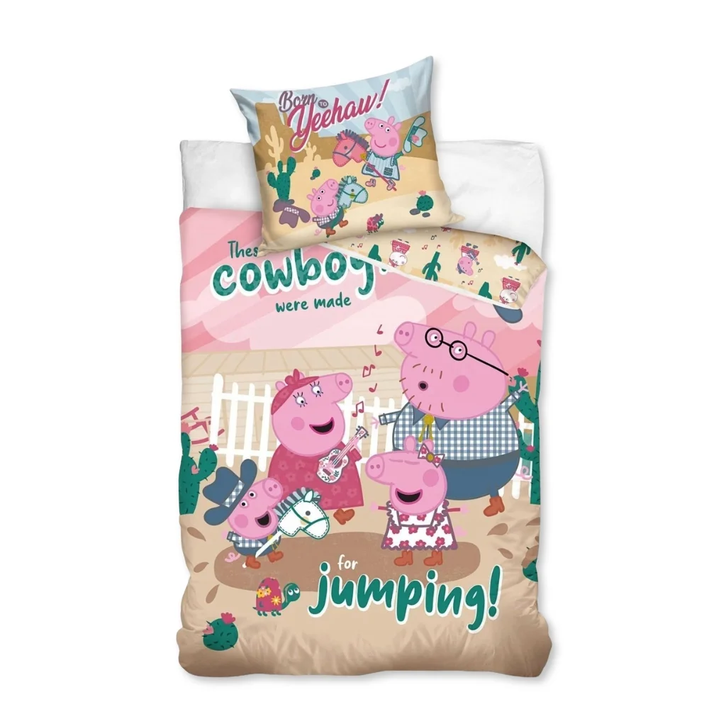 01. Peppa Pig 'Cowboy' Dječja Posteljina, 140×200 Cm