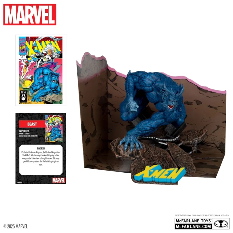02. McFarlane Marvel Beast (X Men #1) Figura, 12cm