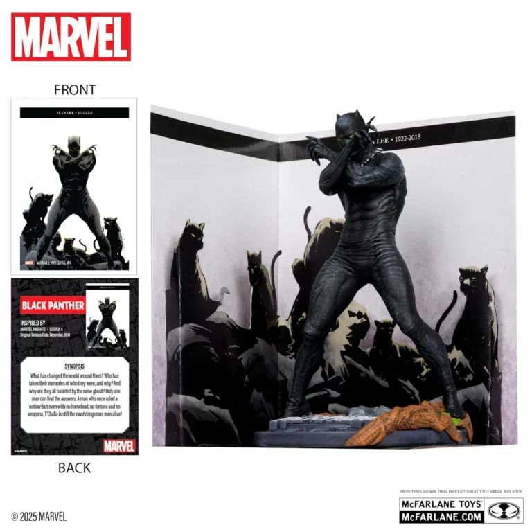 02. McFarlane Marvel Black Panther (Marvel Knights #4) Figura, 17cm