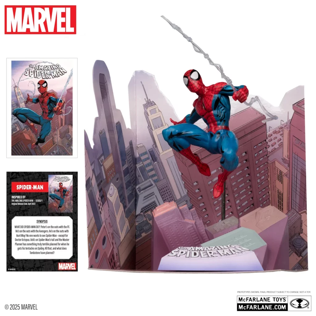 02. McFarlane Marvel Spider Man (The Amazing Spider Man #1) Figura, 17cm