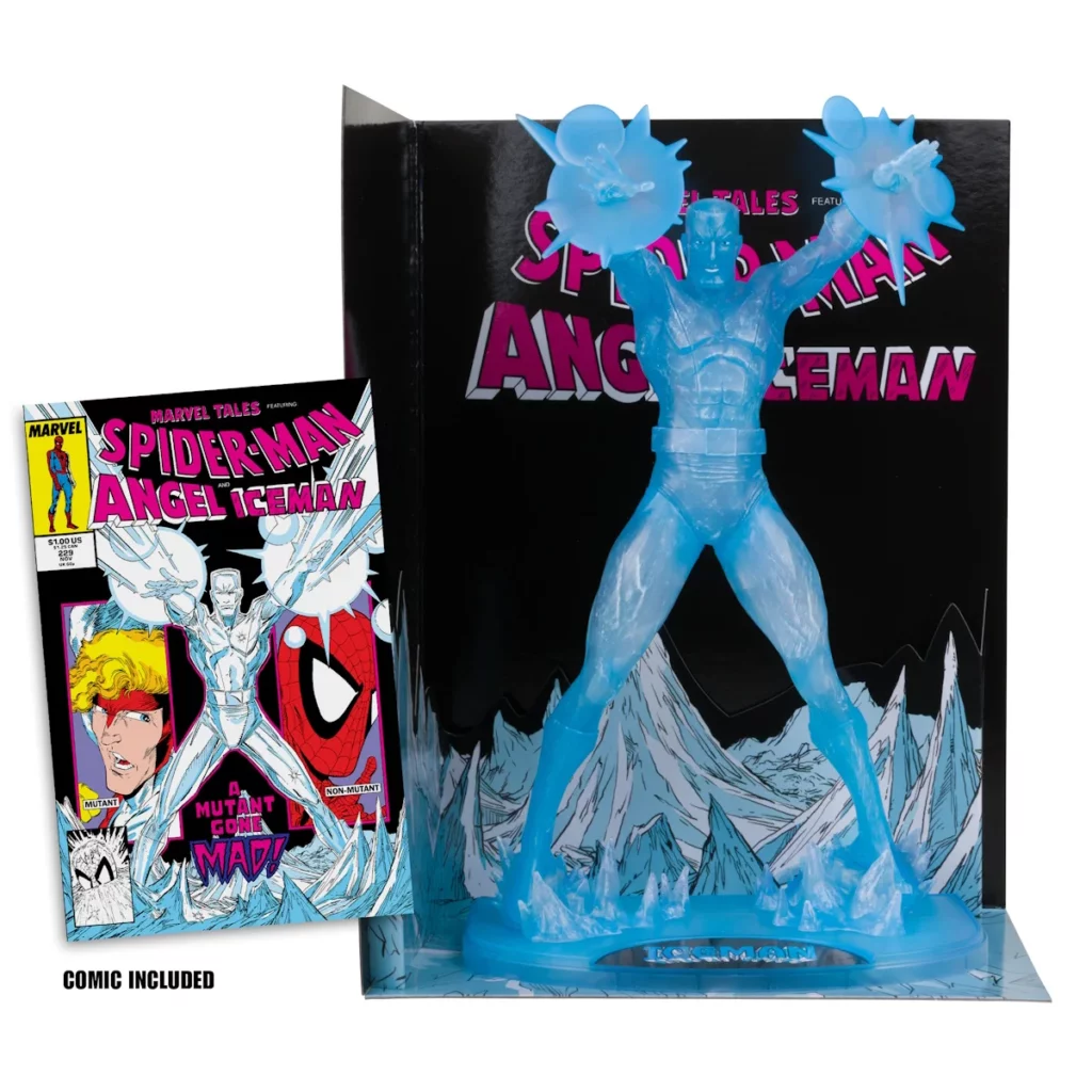 03. McFarlane Marvel Iceman Figura, 29cm + Strip (Marvel Tales #229)