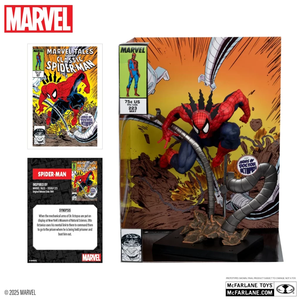 03. McFarlane Marvel Spider Man Figura, 25cm + Strip (Marvel Tales #223)