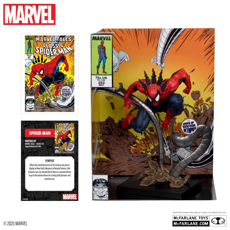 03. McFarlane Marvel Spider Man Figura, 25cm + Strip (Marvel Tales #223)