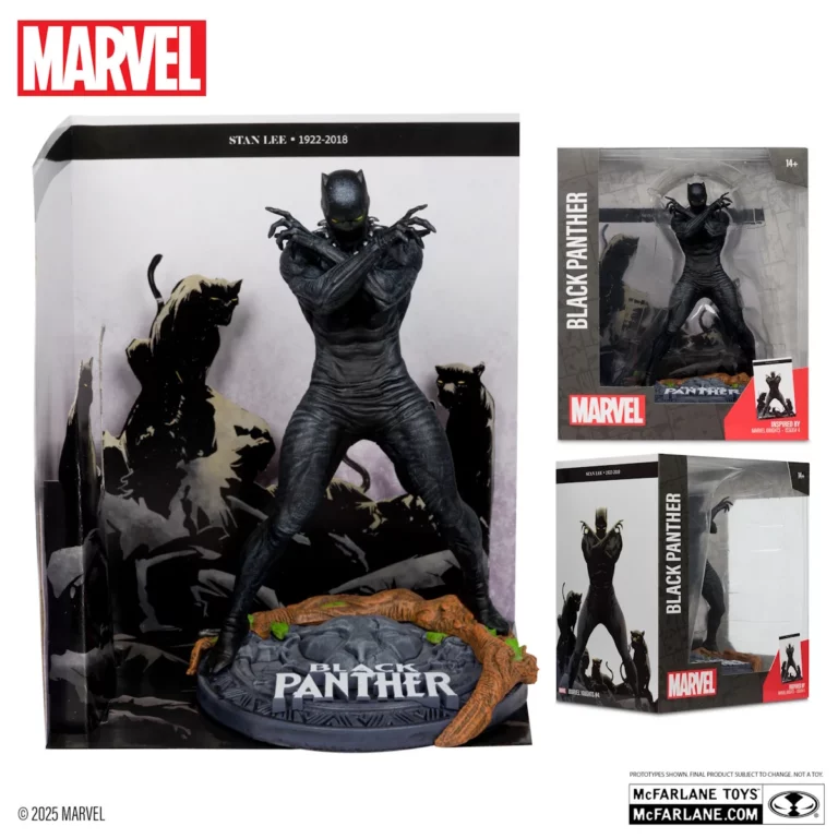 04. McFarlane Marvel Black Panther (Marvel Knights #4) Figura, 17cm