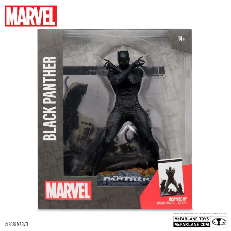 05. McFarlane Marvel Black Panther (Marvel Knights #4) Figura, 17cm