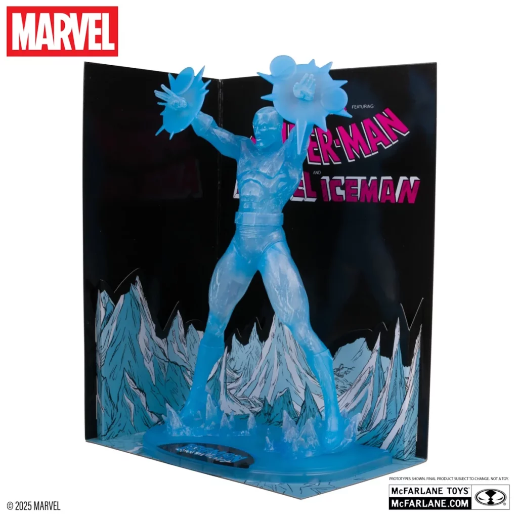 05. McFarlane Marvel Iceman Figura, 29cm + Strip (Marvel Tales #229)