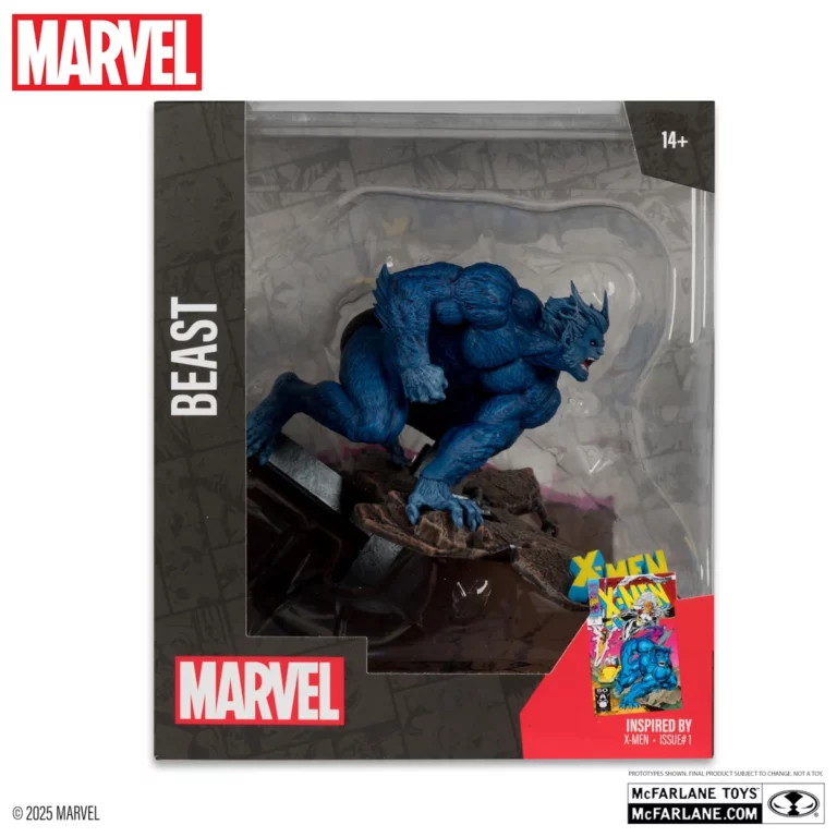 06. McFarlane Marvel Beast (X Men #1) Figura, 12cm