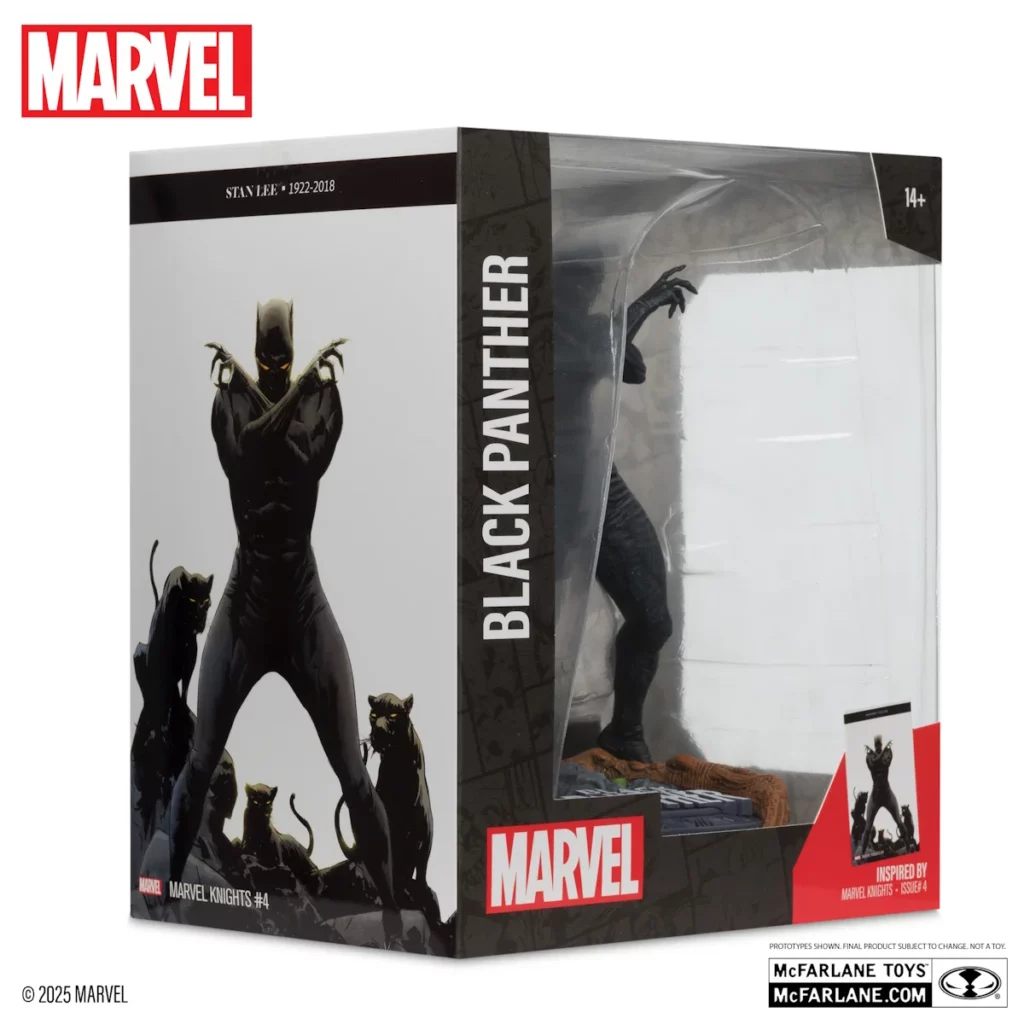 06. McFarlane Marvel Black Panther (Marvel Knights #4) Figura, 17cm