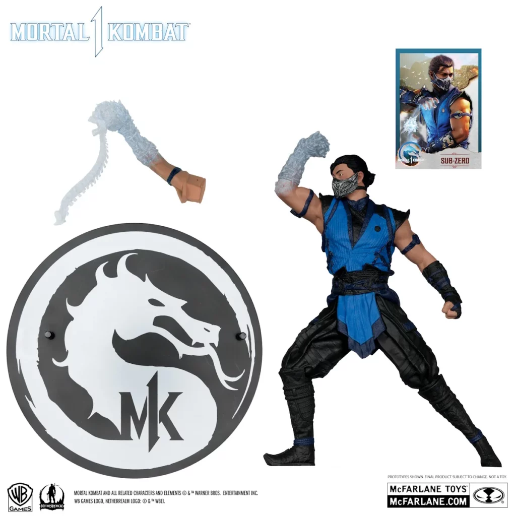 06. McFarlane Mortal Kombat Sub Zero Figura, 25cm