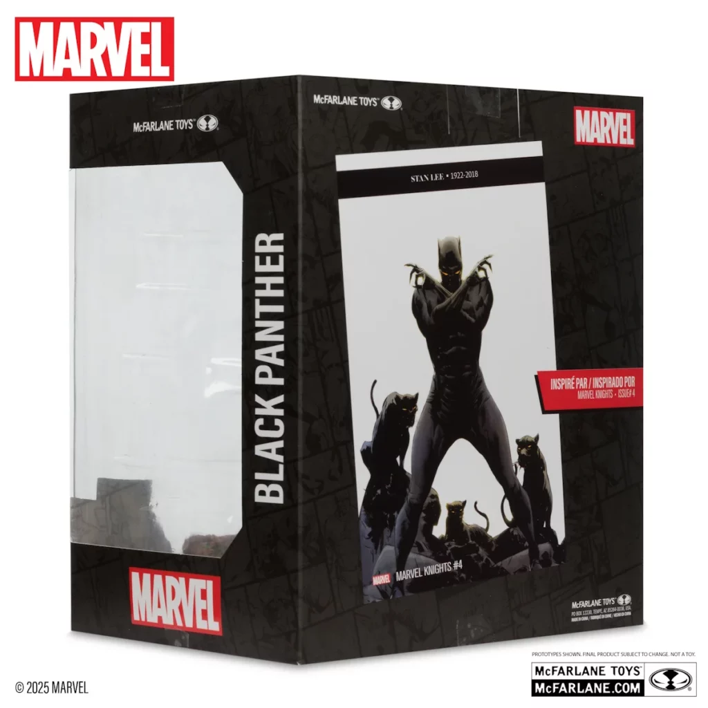 07. McFarlane Marvel Black Panther (Marvel Knights #4) Figura, 17cm