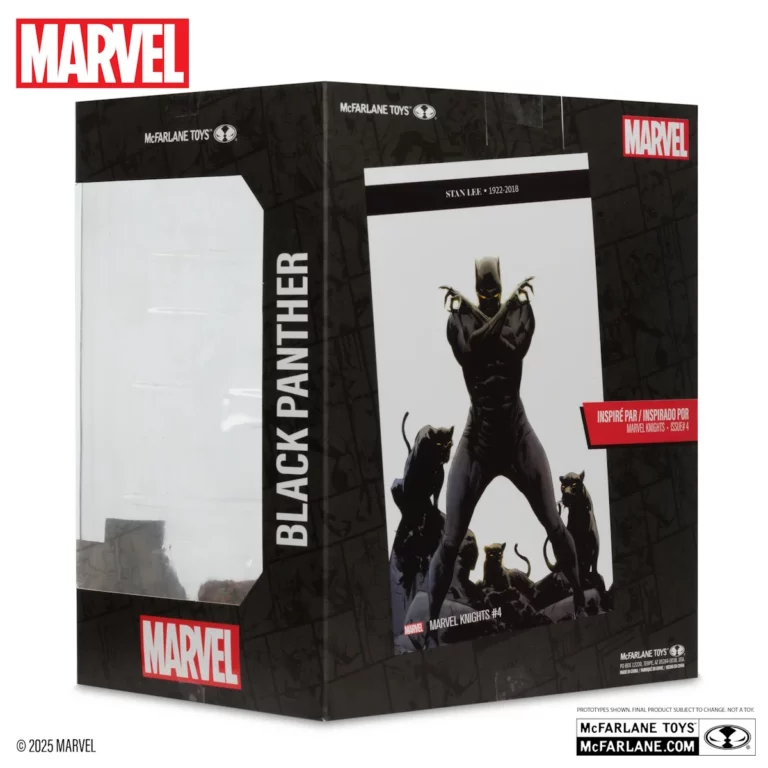 07. McFarlane Marvel Black Panther (Marvel Knights #4) Figura, 17cm