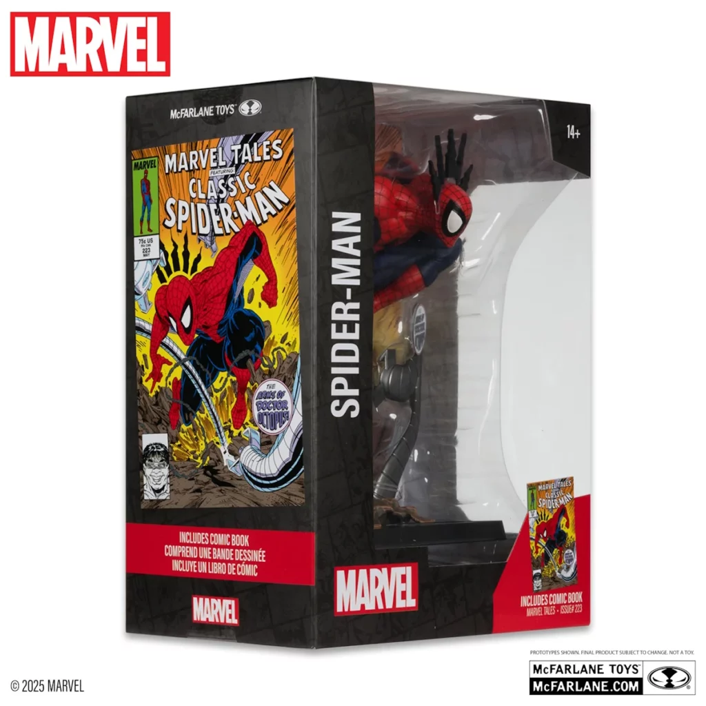 08. McFarlane Marvel Spider Man Figura, 25cm + Strip (Marvel Tales #223)