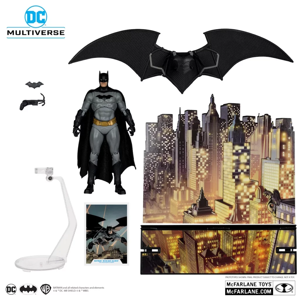 09. McFarlane Gold Label Batman With Bat Glider Figura, 18cm