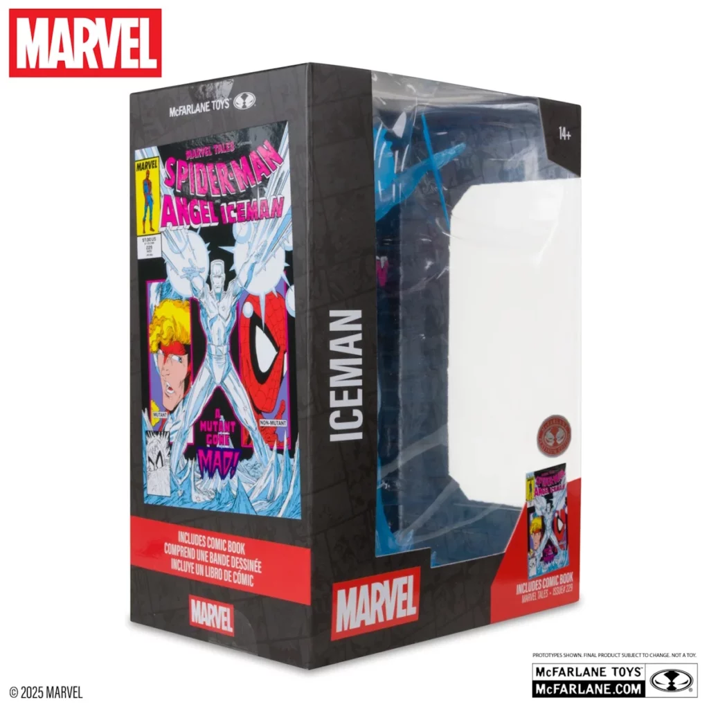 09. McFarlane Marvel Iceman Figura, 29cm + Strip (Marvel Tales #229)